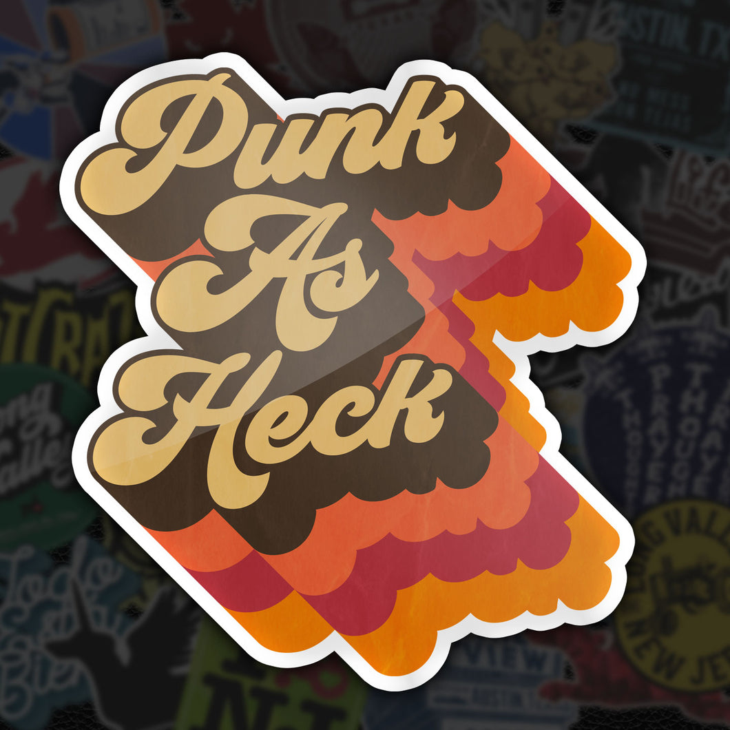 PUNK AS HECK - Color Shadow - Sticker