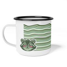 Load image into Gallery viewer, LIL GREEN BUDS - &quot;Spliff&quot; the Raccoon - Camping Mug
