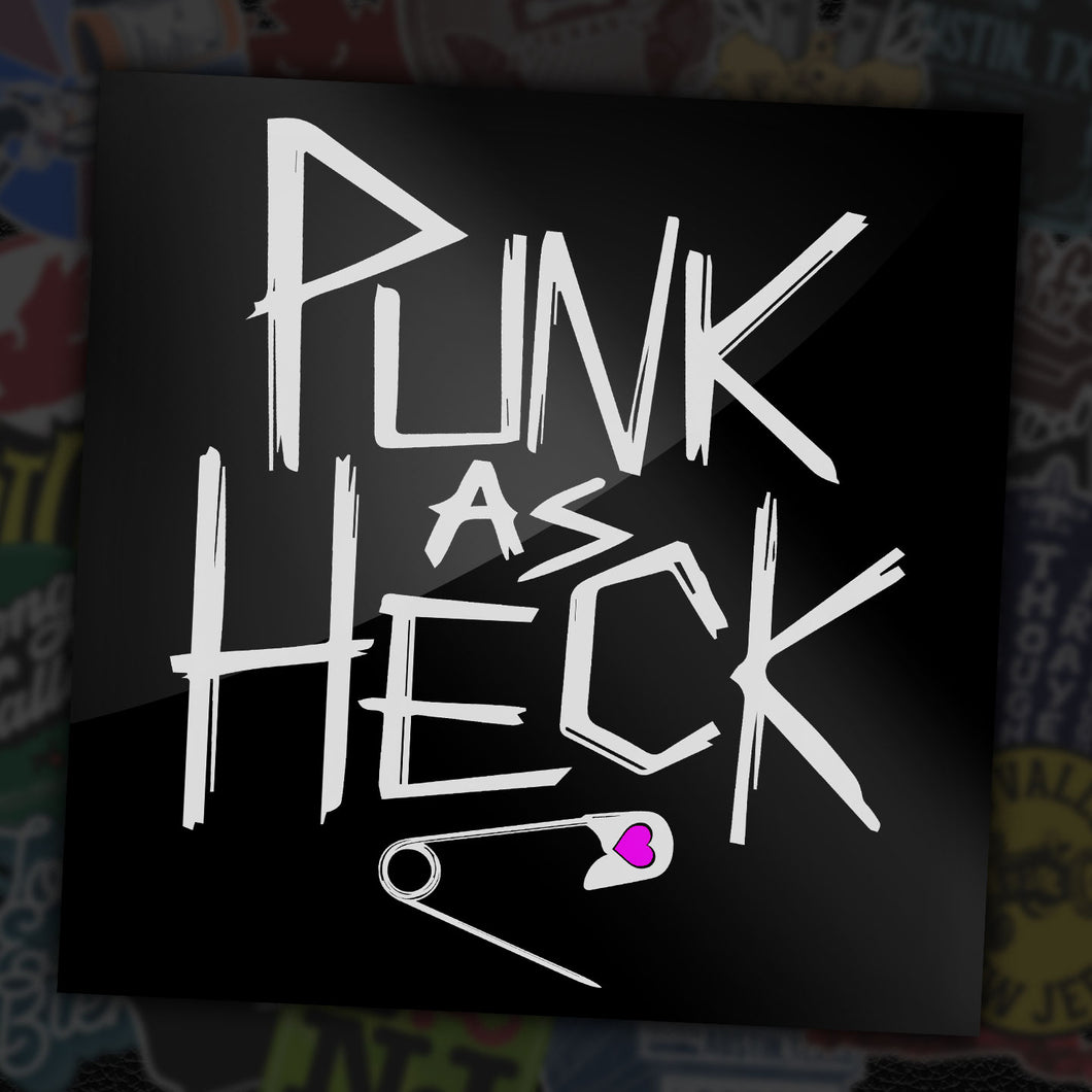 PUNK AS HECK - Safety Pin - Sticker