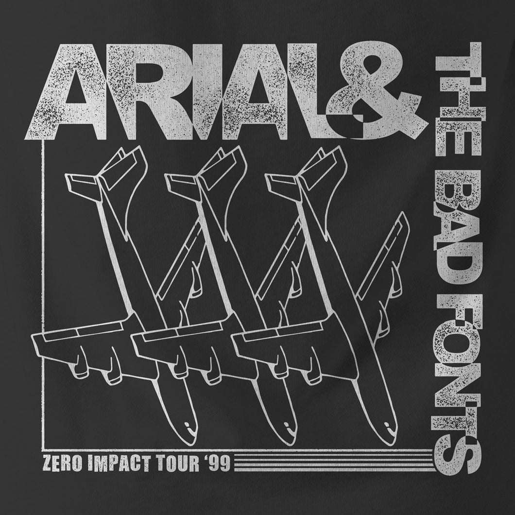 Mock Band Tees - ARIAL & THE BAD FONTS - Shirt