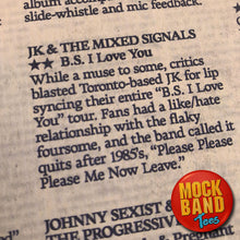 Load image into Gallery viewer, Mock Band Tees - J.K. &amp; THE MIXED SIGNALS - shirt
